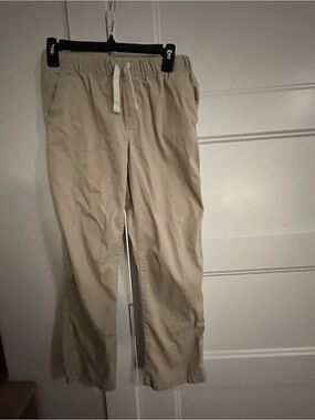 Boy’s Beige Drawstring Casual Pants
